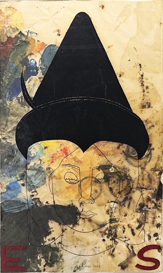 Eduardo Arroyo: 90x55 cm,  Huile sur papier, Artnew Gallery